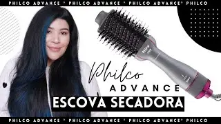 🩶ESCOVA SECADORA PHILCO ADVANCE: seca, modela e alisa [1300w de Potência/Bivolt]