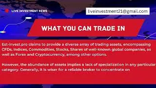 Est-invest.pro Review | Fraudulent Broker!