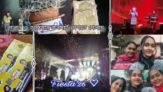 পাপনের লাইভ কনসার্ট দেখতে গেলাম 🥹 Fiesta'26 ❤️ #papon'slive#concert#chandannagar#fiesta#song#youtube