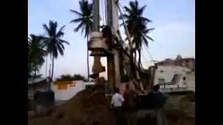 Digging the earth  for the  Bangalore Metro Rail project 2009  #NammaMetro #BMRCL