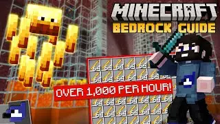 DOUBLE XP Blaze Farm! EASY TO BUILD! | Minecraft Bedrock Guide 1.20