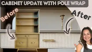 Современный ремонт шкафа с помощью обертывания столбов | Furniture Flip