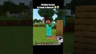 When You Have No Friends in Minecraft 😂💀