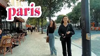 Paris-sur-Seine to Pont Neuf walk at dusk，HD stereo sound