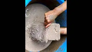 Asmr:🤤 Sand Cement Slabs Shave /Crushing/Mixing #crushing #asmr #satisfying #asmr #shorts