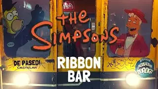 El BAR de LOS SIMPSONS, RIBBON Bar !!! el BAR DE Moe en Argentina , Buenos Aires, De Paseo !