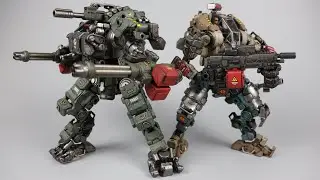 【开盒分享】JOYTOY暗源 钢骨H04型速攻机甲/H05型重火力机甲