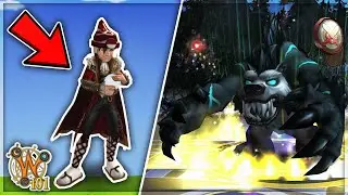 Как легко добыть эту мантию Регалии в Wizard101 (босс Лунный Медведь)