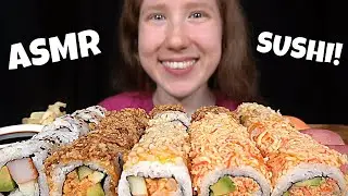 ASMR SUSHI PLATTER MUKBANG (With Another ASMR) EATING SOUNDS