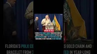 Florida&rsquo;s Polk County Sheriff rocks gold chain from the arrested suspects!