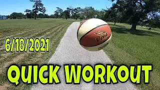 🏀 Quick Basketball Workout After the Office | Voit Super Dunk Basketball | June 18, 2021