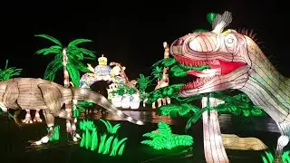 Dinosaur Animal Lanterns Light Illuminations Festival Lightopia Yorkshire Wildlife Park