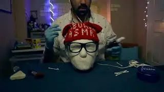 ASMR Ear cleaning no talking (massage exam gloves spraying burshing
