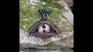 dragon eye part 1 Cabochon wire work jewelry