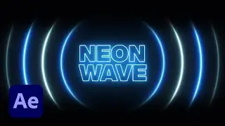 Neon Wave Animation in After Effects Tutorial | Easy Tutorial