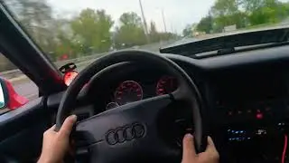 Audi typ89 cabriolet 1.8t AEB test run