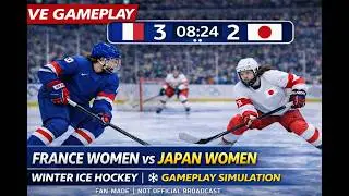 France Women vs Japan Women | Winter Ice Hockey | Gameplay Simulation