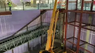Kansas City International Airport New Terminal Headhouse Escalator Installation August 2021