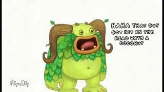 That guy got hit in the head with a coconut (My Singing Monsters Animation)
