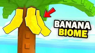 I Built a BANANA TREE Farm!! In Build An Island Roblox..