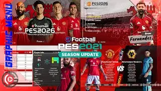 SPFootball Life | PES 2021 [PC] - Manchester United 25/26 Next-Gen Menu