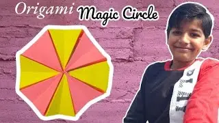 PAPER MAGIC CIRCLE TUTORIAL..Origami Magic Circle.. KALEIDOSCOPE ORIGAMI. PAPER CRAFT