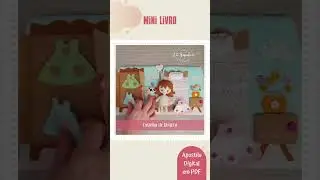 Quiet Book de Feltro - Mini Livro Casinha de Boneca de Feltro