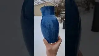 glazing a vase with results - make pottery with me