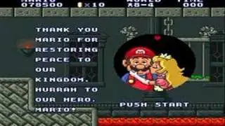 Super Mario Allstars: SMB & Lost Levels (SNES) Endings