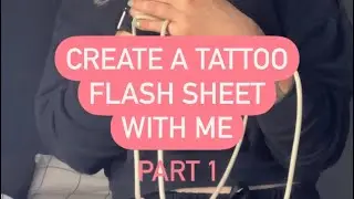 Create a tattoo flash sheet on Procreate with me! Part 1 : love for pizza🍕