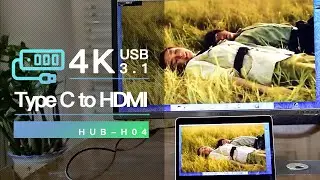 CHOETECH USB 3.1 Type C to HDMI Adapter (4K ) for MacBook 2015/2016, Chromebook Pixel etc