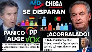 &iexcl;P&Aacute;NICO del PP al AUGE de VOX, TRUMP ACORRALA a ZAPATERO y AFD y CHEGA se DISPARAN!