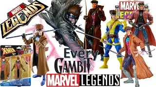 *see newer video* Every Marvel Legends Gambit Toybiz and Hasbro Comparision X-men Classics Vintage