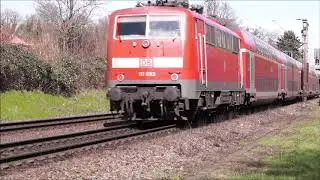 Double decker push pull DB train compilation