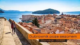 Marcowy Dubrownik - zachód słońca, mury i pustki