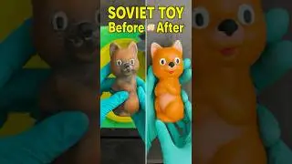 Satisfying Soviet Toy Restoration 🧼 Before & After Cleaning ✨ No Talking #soviettoy #beforeafter