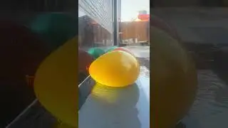 Colorful Water Balloons in Slow Motion | Satisfying Outdoor Balloon Video