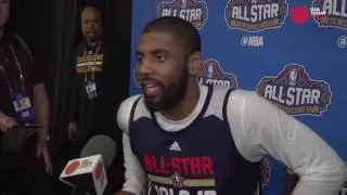 Kyrie Irving argues with reporter over 'flat earth' comments