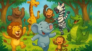 Animal Dance Story | Funny Fish & Flying Animals | Baby Shark Style Kids Cartoon