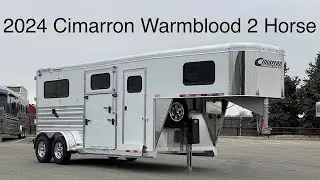 2024 Cimarron Norstar Warmblood 2 Horse Straight Load Gooseneck