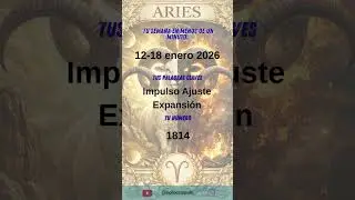 Aries, tu semana en menos de un minuto