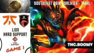 DOTA 2 PRO HARD SUPPORT LION / TNC.Boomy / GAMEPLAY / 7.29d / FNATIC vs TNC /SOUTHEASTASIA Qualifier