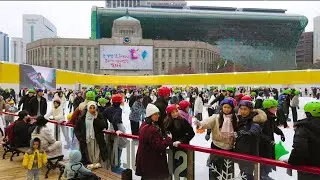 인파로 북적이는 서울윈터페스타-서울광장스케이트-청계천빛축제-광화문마켓 까지! 서울 윈터 페스타 2025, 서울여행워커.