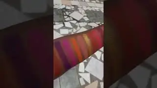 Ace Beaute' Nostalgia palette - swatches on dark skin (I do not own the song)