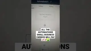 Build Automations For Small Businesses 💕 @gohighlevel1526 #gohighlevel #gohighleveltutorials