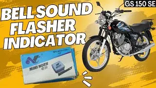 Bell Sound Flasher Indicator Installation In Bike | Suzuki GS 150