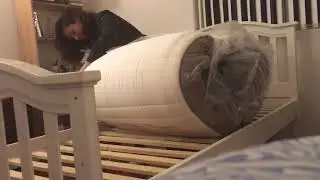 how NOT to open an IKEA SPRING MATTRESS and camera fail LOl