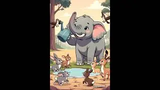 सूखा जंगल | प्यासा हाथी | the dry forest