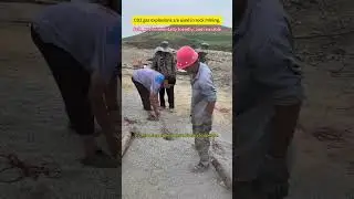 CO2 gas explosions are used in rock mining #co2blasting #co2rockblasting #mining #blasting