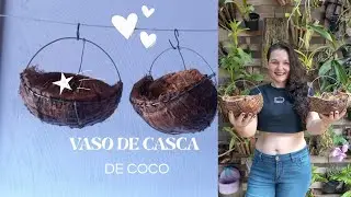 Ideia que vc pode fazer com casca de coco 